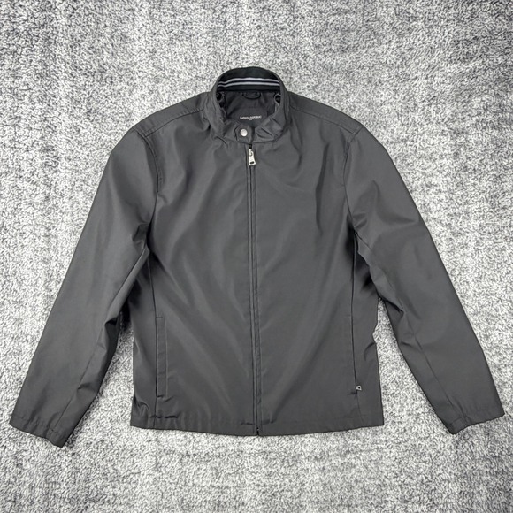 Banana Republic Other - Banana Republic Mens Med Modern Zip Jacket Black Fall 15 Lightweight Outerwear